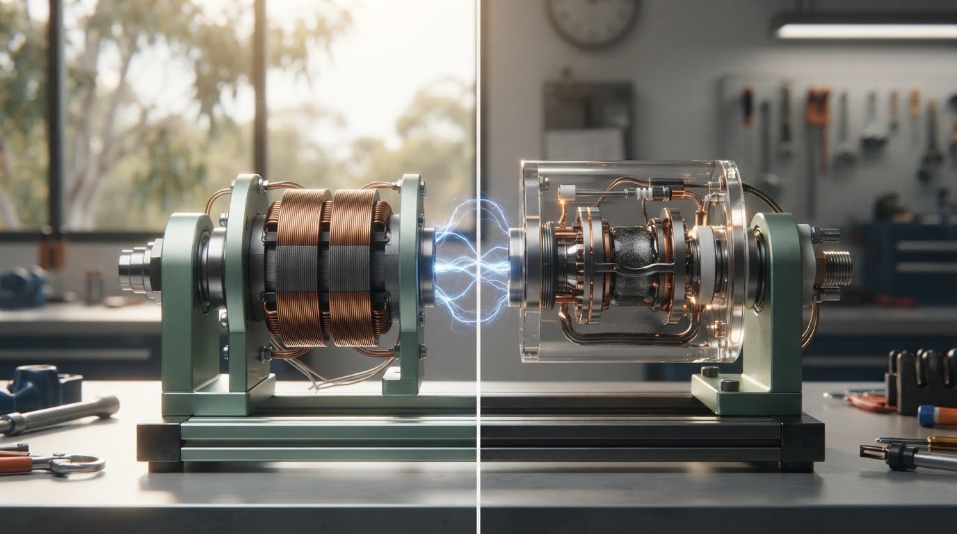 Rotary Transformers for Contactless Power Transfer: Comparing Brushless Slip Rings